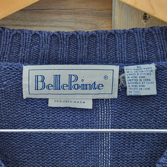 Vintage Longaberger Basket Knit Sweater Women Size XL American Flag Belle Pointe - Picture 6 of 6